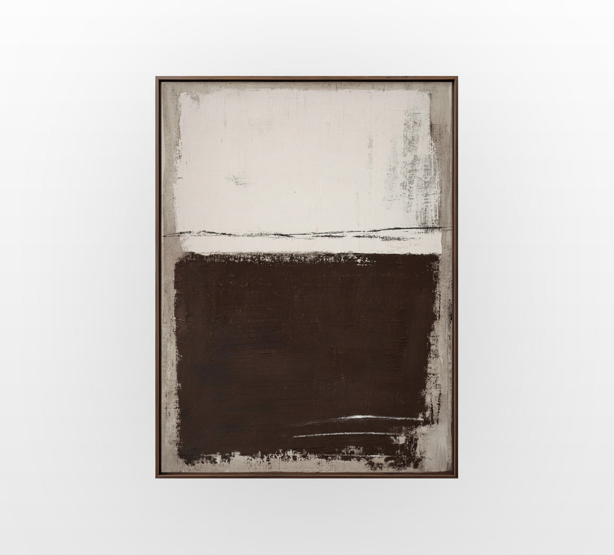 Cream Dark Divide - Hand-Painted Artwork - #ART-GM-S-05