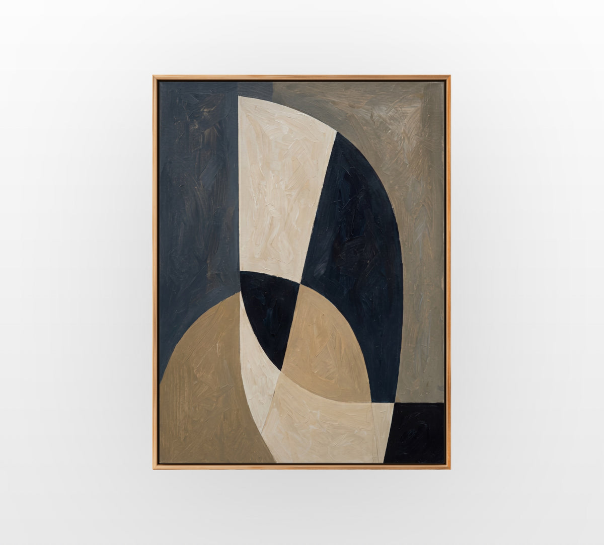 Bold Arc Composition - Hand-Painted Artwork - #ART-GM-S-07