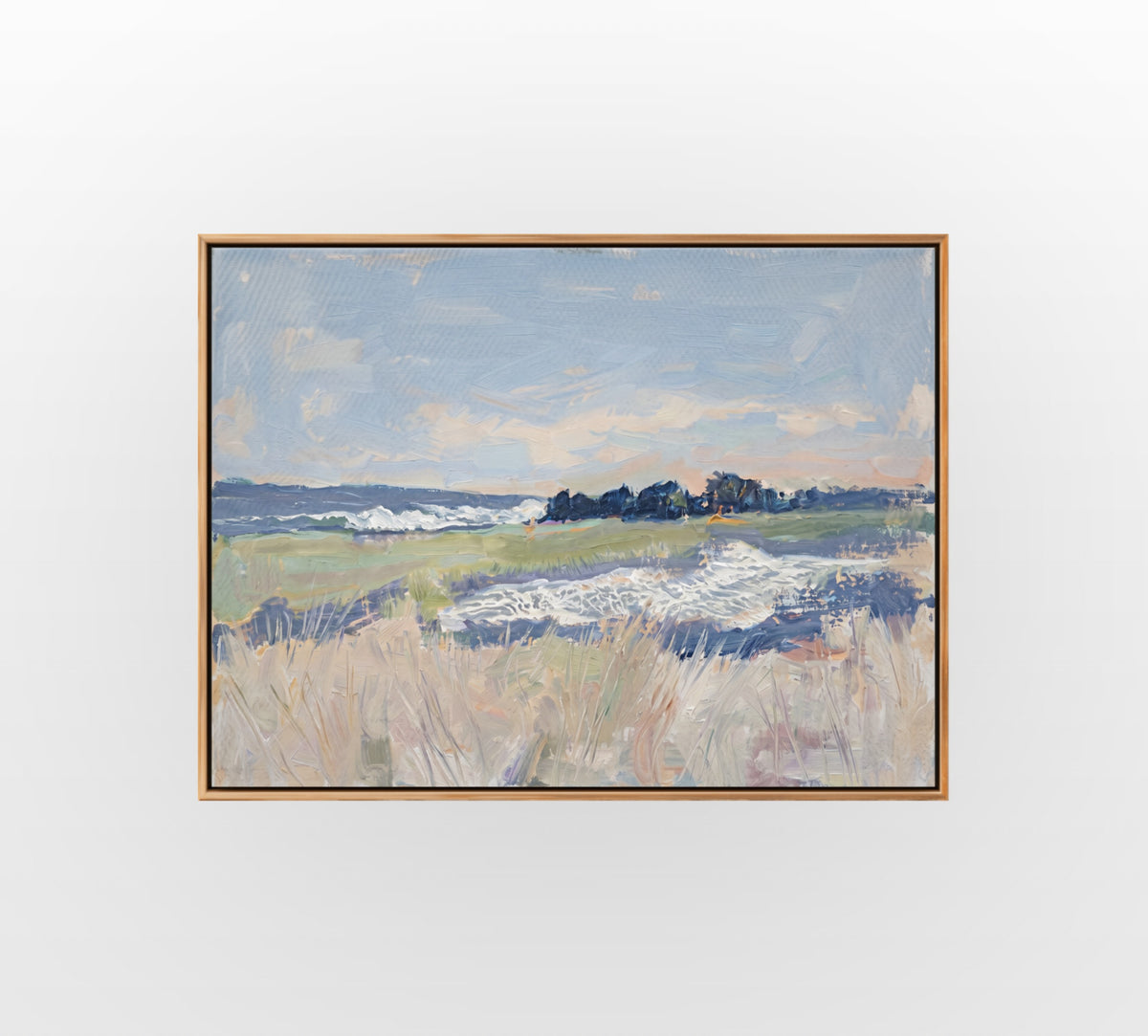 Amber Field Study - Hand-Painted Artwork - #ART-LS-S-010