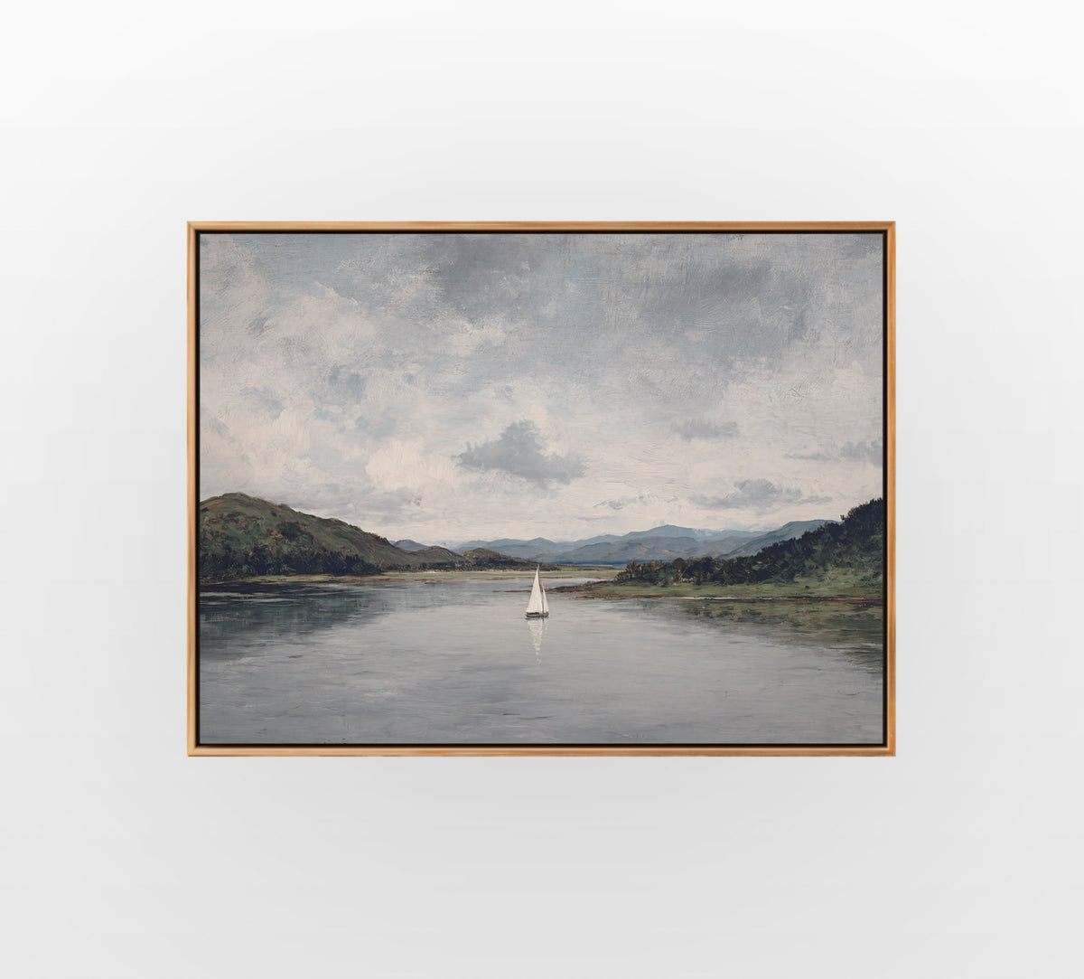 Still Lake Sail - Hand-Painted Artwork - #ART-LS-S-02
