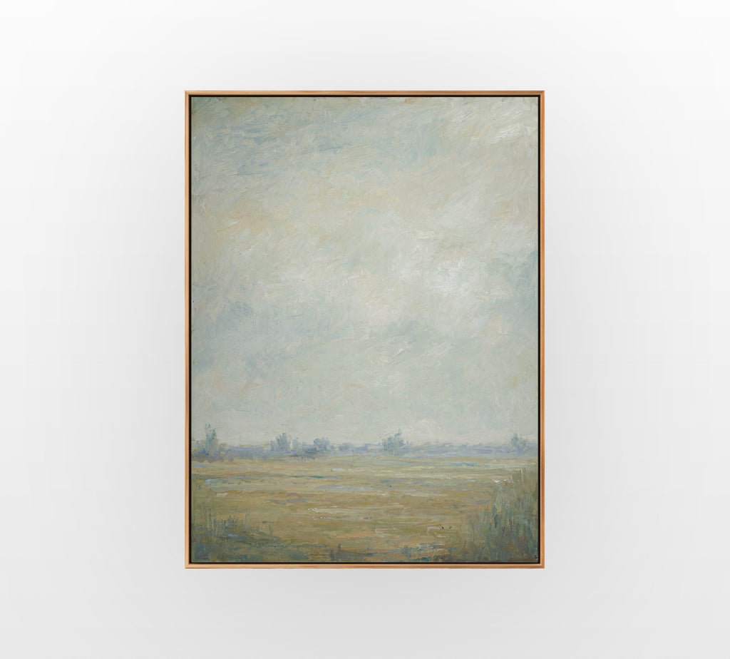 Soft Green Vista - Hand-Painted Artwork - #ART-LS-S-07