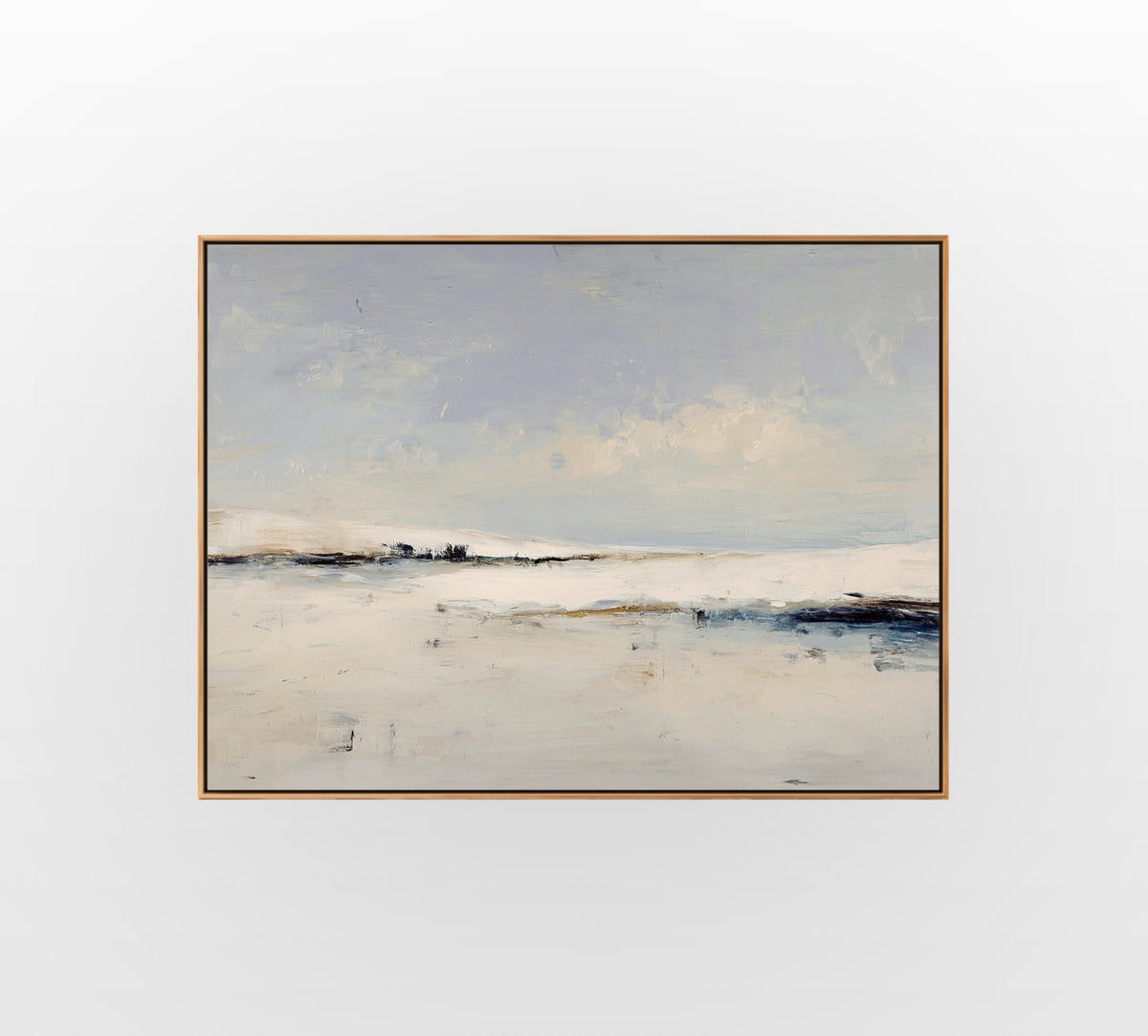 Warm Beige Haze - Hand-Painted Artwork - #ART-MI-S-01