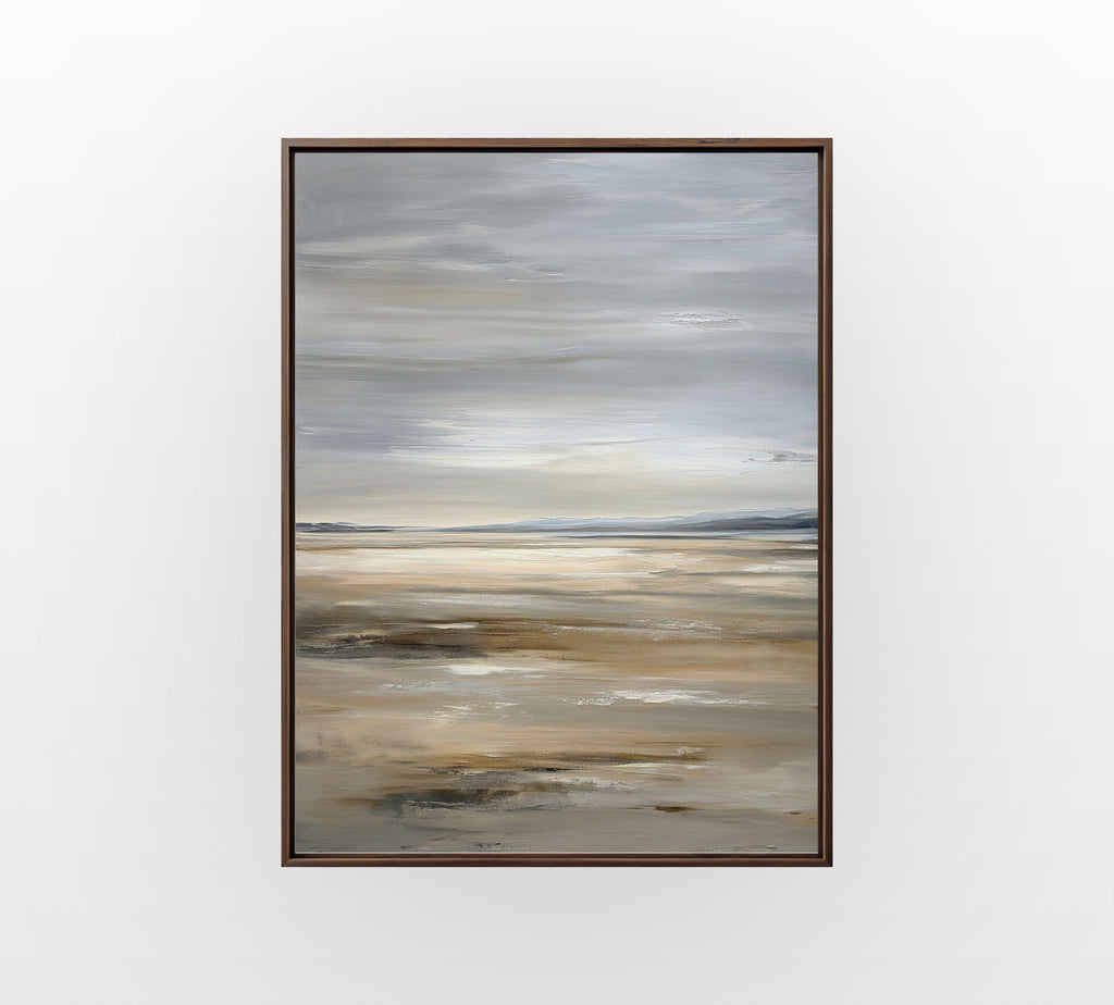 Soft Muted Shore - Hand-Painted Artwork - #ART-MI-S-015