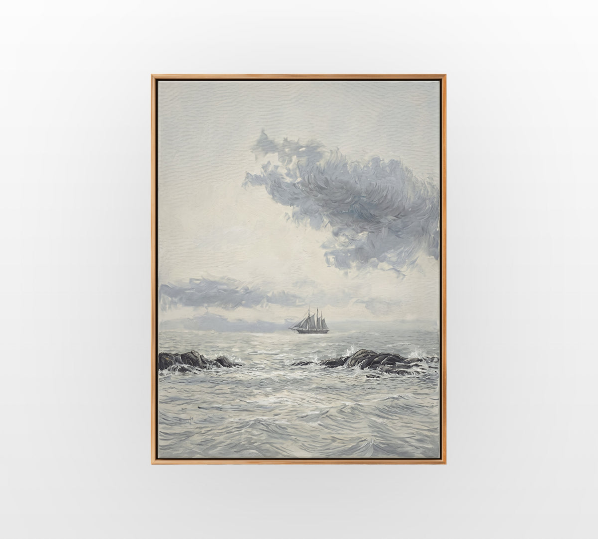Dark Storm Coast - Hand-Painted Artwork - #ART-MI-S-019