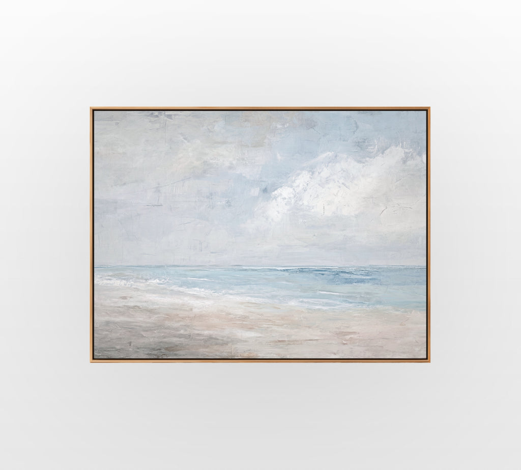 Soft Grey Pause - Hand-Painted Artwork - #ART-MI-S-02