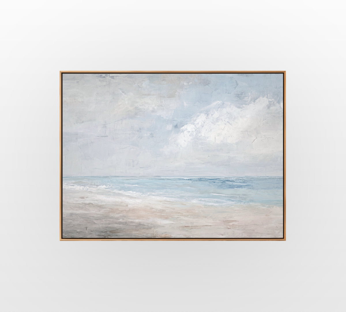 Soft Grey Pause - Hand-Painted Artwork - #ART-MI-S-02