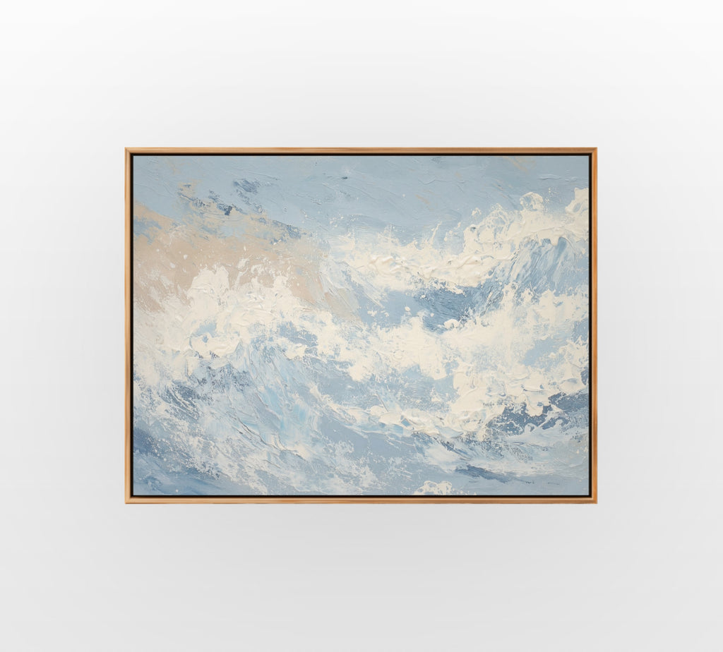Warm Ochre Shore - Hand-Painted Artwork - #ART-OS-S-01