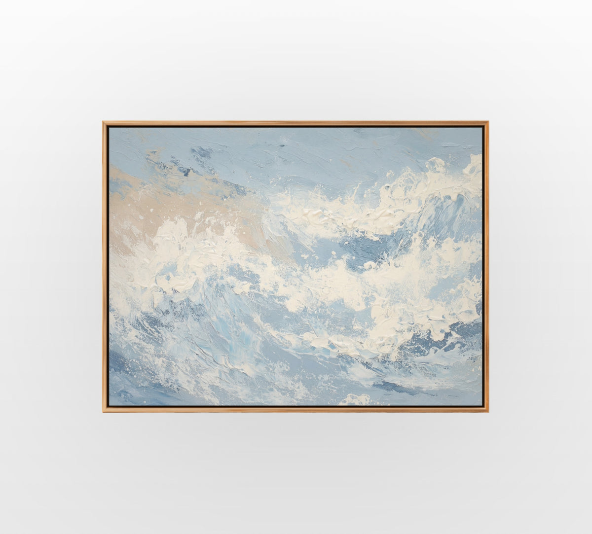 Warm Ochre Shore - Hand-Painted Artwork - #ART-OS-S-01
