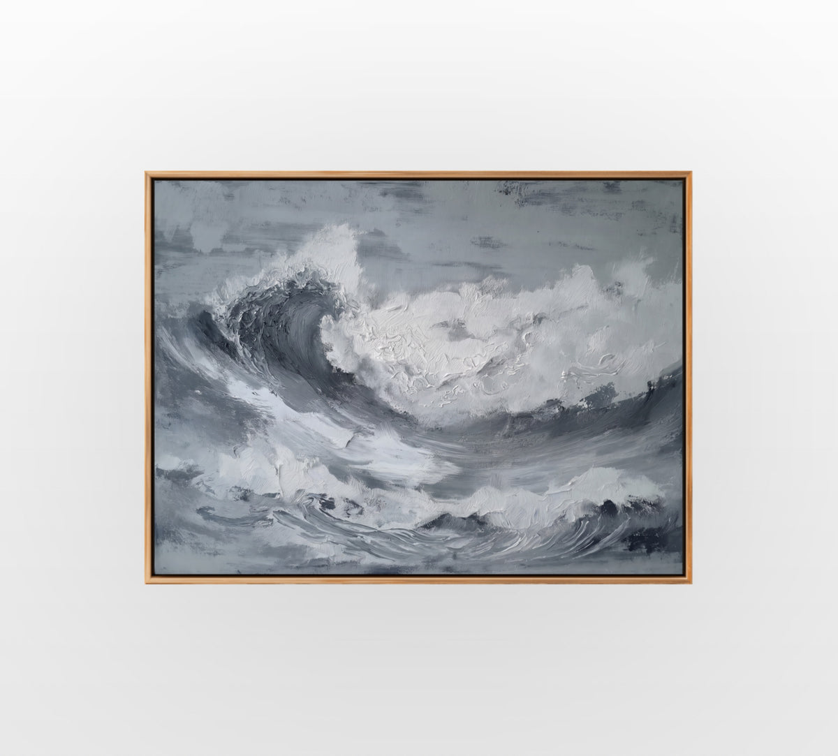 Bold Blue Wave - Hand-Painted Artwork - #ART-OS-S-02